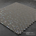 Grey Mix Iridesent Enamel Glass Mosaic